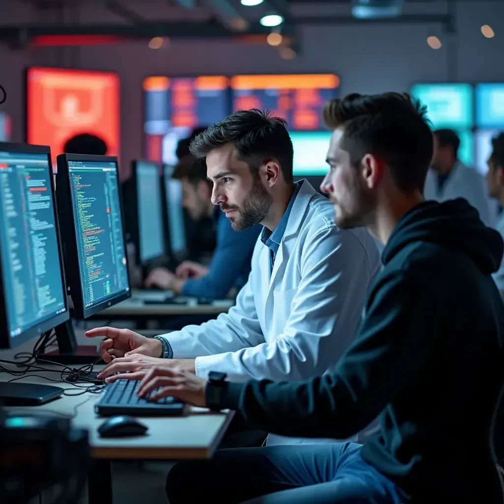 Zespół pracujący nad rozwiązaniami AI